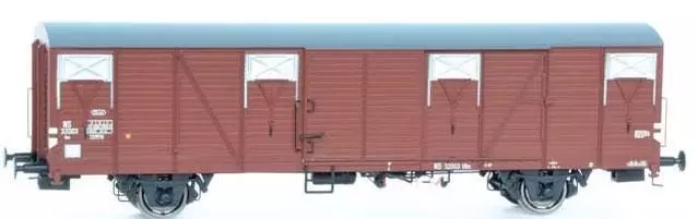 Exact Train 20253 - Güterwagen gedeckt NS Ep.IV GBS EUROP braunes Dach H0/GL