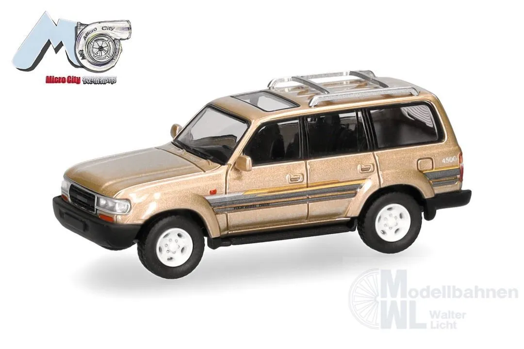Herpa 87MC000126 - Toyota Landcruiser 80, champagnergold (champagner gold) H0 1:87