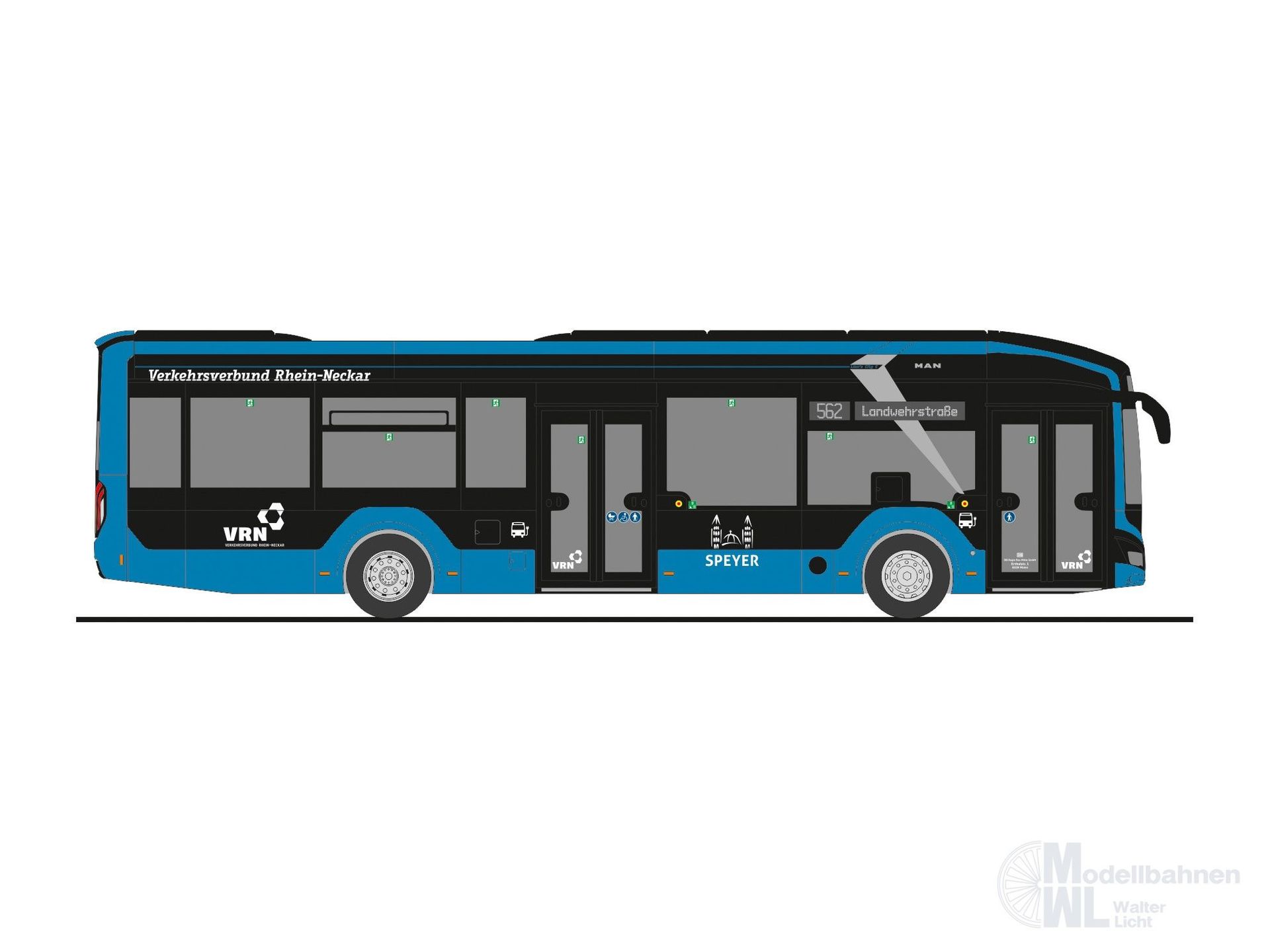 Rietze 76349 - MAN Lion´s City 12 E VRN Stadtbus Speyer - DB Regio Bus Mitte H0 1:87