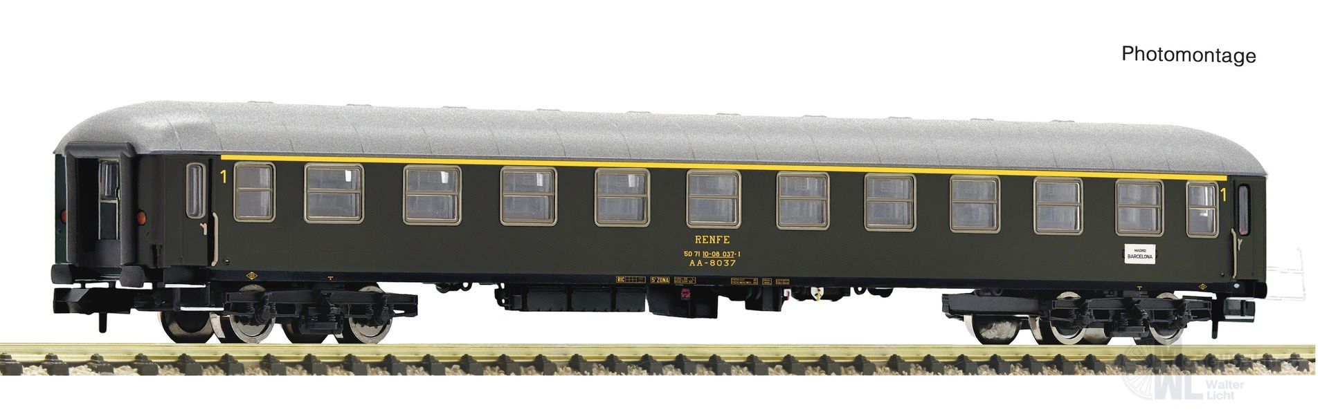 Fleischmann 863901 - Personenwagen RENFE Ep.IV/V 1.Kl. N 1:160