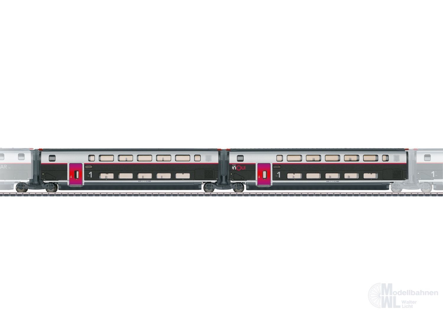 Märklin 43428 - Ergänzungswagen Set TGV Duplex inOui Set 1 H0/WS