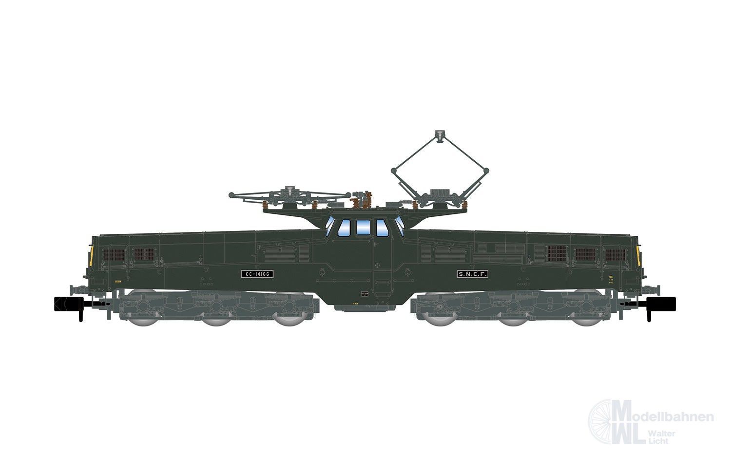 Arnold 2582S - E-Lok CC 14166 SNCF Ep.IV grün/gelb N 1:160 Sound