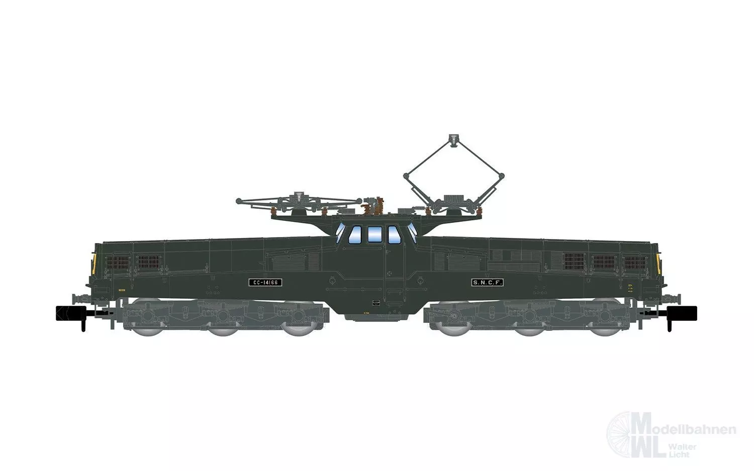 Arnold 2582S - E-Lok CC 14166 SNCF Ep.IV grün/gelb N 1:160 Sound
