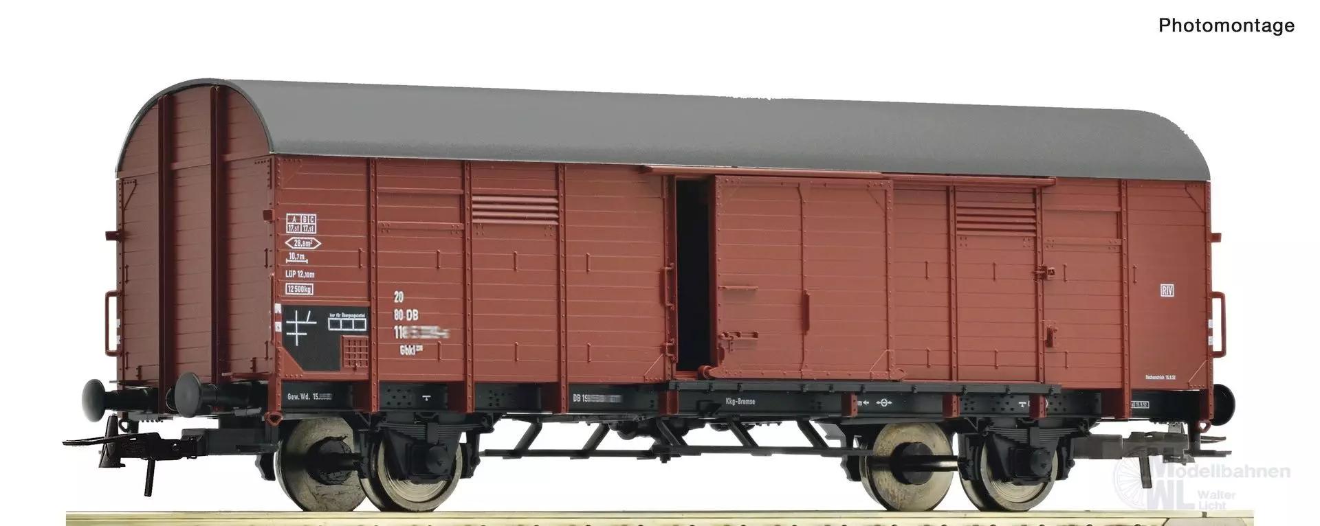 Roco 6600287 - Güterwagen ged. DB Ep.IV H0/GL