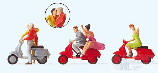 Preiser 10607 - Vespa-Fahrer H0 1:87