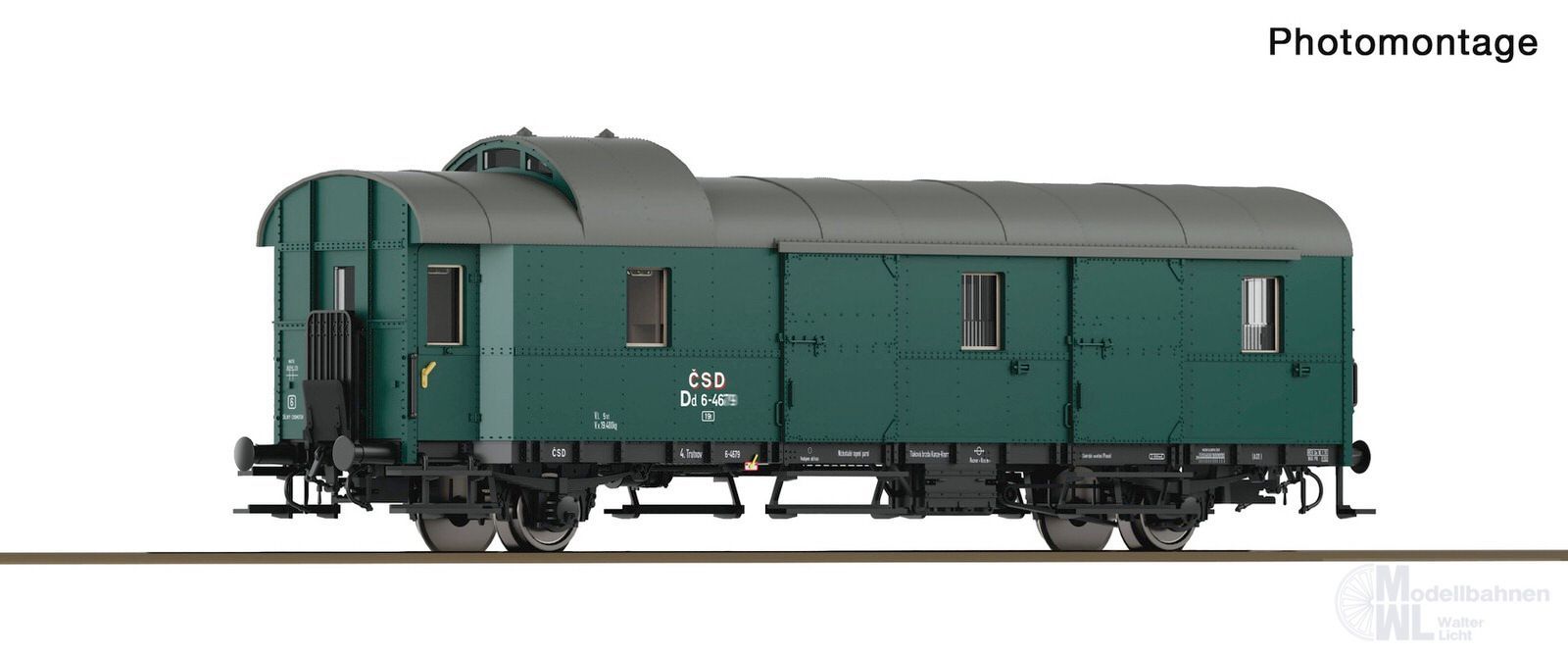 Roco 6280077 - Packwagen Donnerbüchse CSD Ep.III Dd TT 1:120