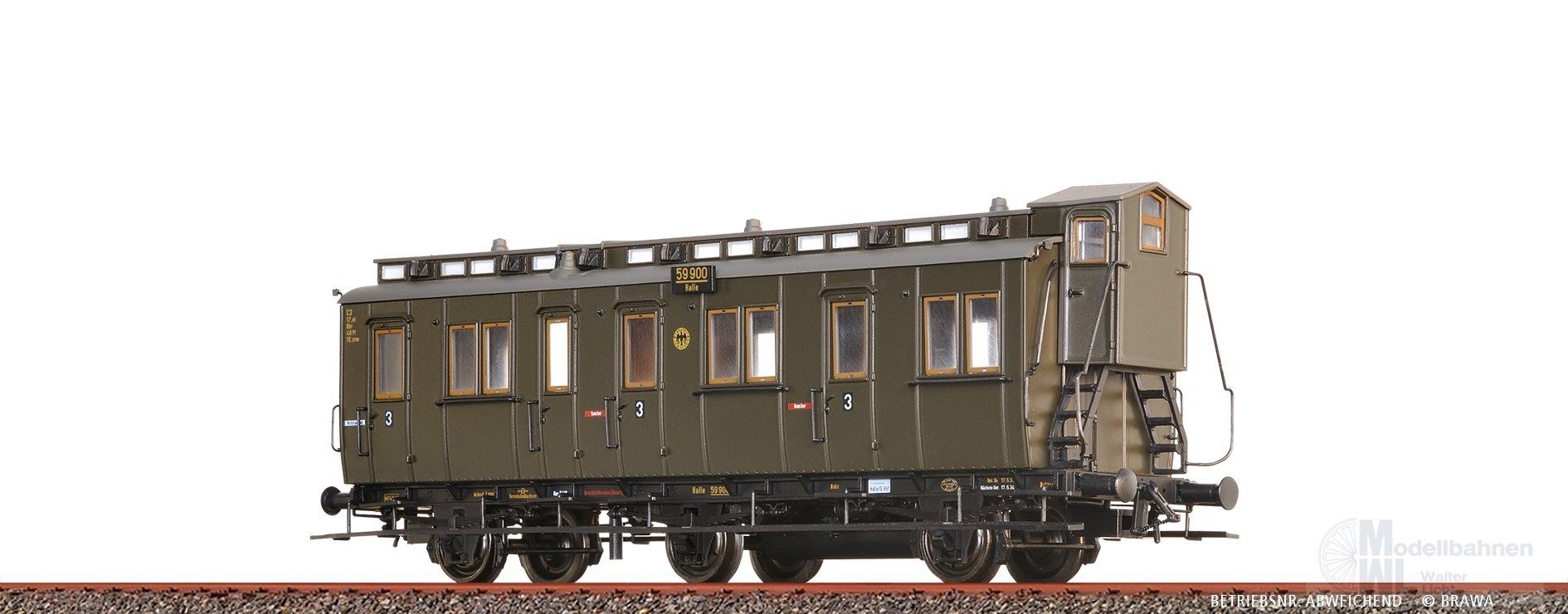 Brawa 45495 - Abteilwagen DRG Ep.II C3u H0/GL