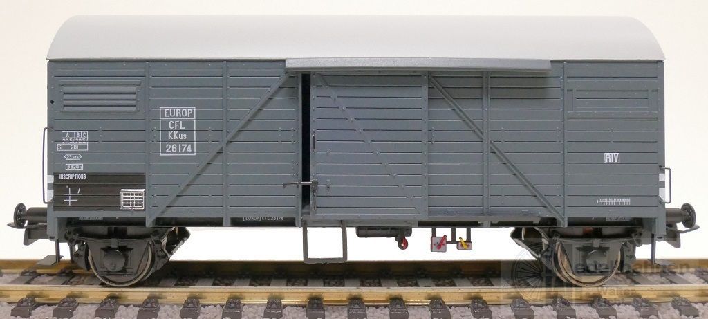 Exact Train 23761 - Güterwagen gedeckt CFL Ep.III Bremen EUROP H0/GL Exact Train 23761 - Güterwagen gedeckt CFL Ep.III Bremen EUROP H0/GL