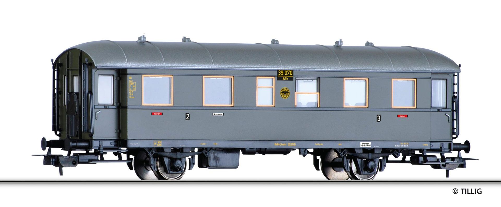 Tillig 74965 - Personenwagen DRG Ep.II 2/3.Kl. BCi-34 H0/GL