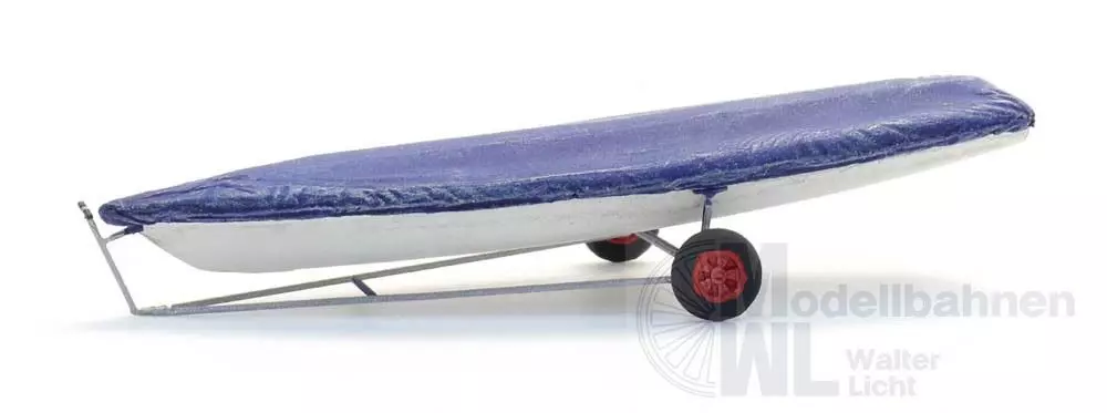 ARTITEC b.v. 387594 - Segelboot Laser auf Anhänger H0 1:87