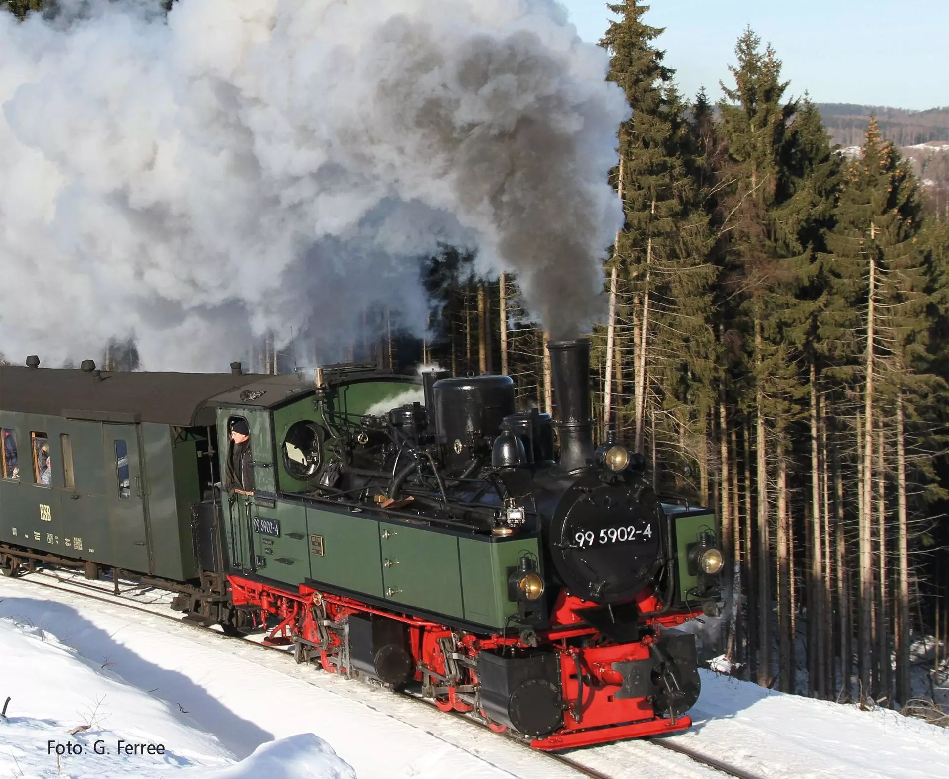 Tillig 05821 - Dampflok BR 99 5902-4 HSB Ep.V H0e