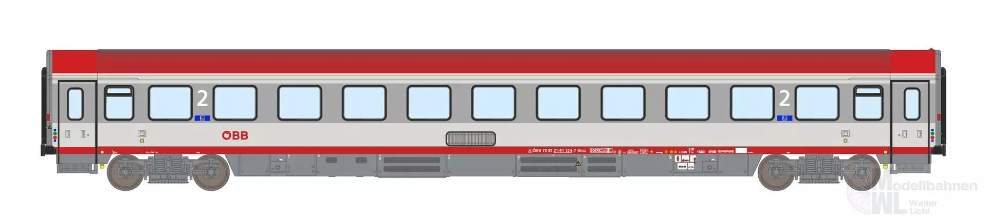 ASM 198117 - Personenwagen ÖBB Ep.VI Bmz 2.Kl. neue Betriebsnummer N 1:160