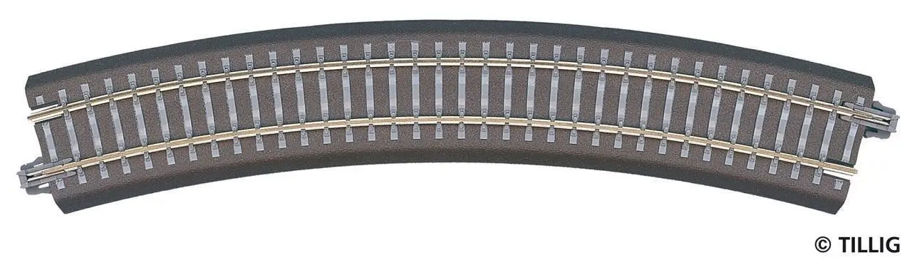 Tillig 83706 - Bettungsgleis gebogen R21 R353 / 30° TT 1:120