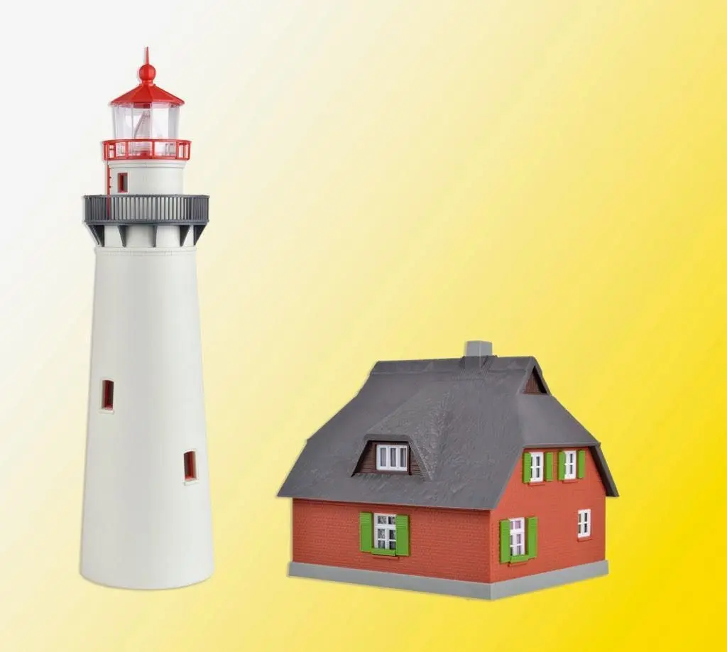 Kibri 39153 - Leuchtturm Hiddensee mit Nebengebäude H0 1:87
