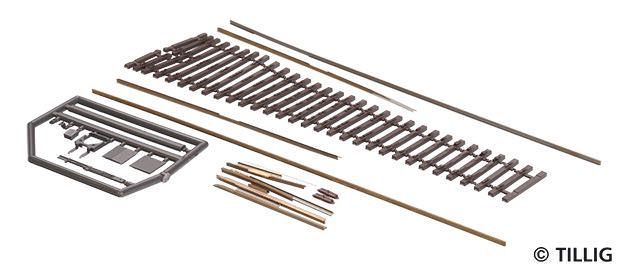Tillig 85441 - Bausatz Flexsteg-Weiche Herzstückwinkel 11° H0/GL