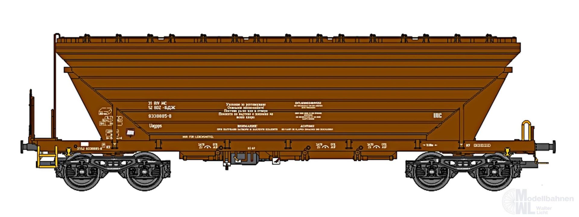 NPE NW52215 - Getreidewagen BGR Ep.V/VI TT 1:120