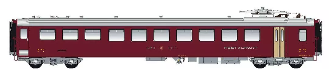 LS Models 47258AC - Speisewagen SBB Ep.III EW I Dr4 mit IB H0/WS