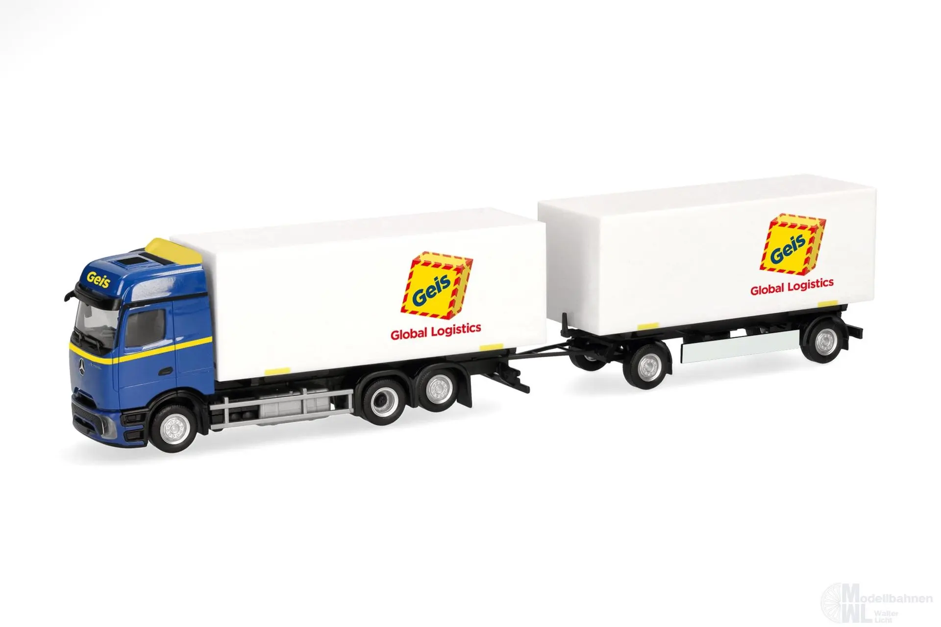 Herpa 321945 - Mercedes-Benz Actros L ProCabin Bigspace Wechselkoffer Hängerzug H0 1:87