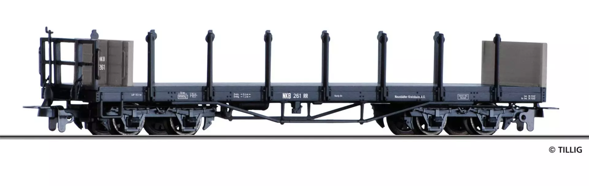 Tillig 15983 - Rungenwagen NKB Ep.III RR H0m
