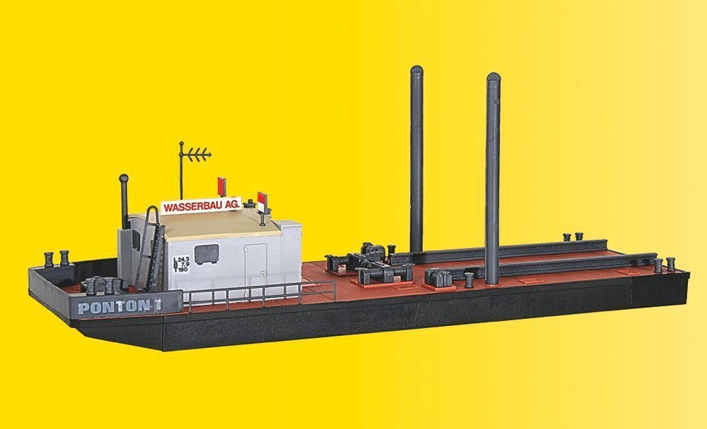 Kibri 39156 - Arbeitsponton mit MENCK Bagger M154 LC mit Schürfkübel H0 1:87