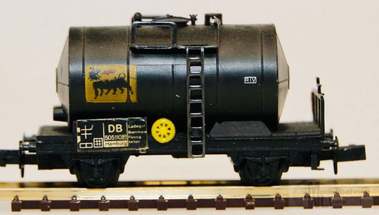 Arnold 0502 - ARNOLD - Kesselwagen DB Ep.III AGIP mit Bremserbühne N 1:160
