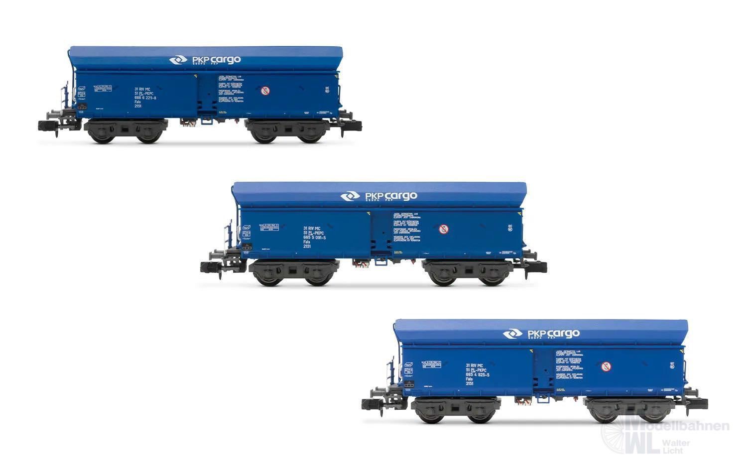 ar6565_0 Arnold 6565 - Selbstentladewagen Set PKP Ep.VI 3.tlg. N 1:160