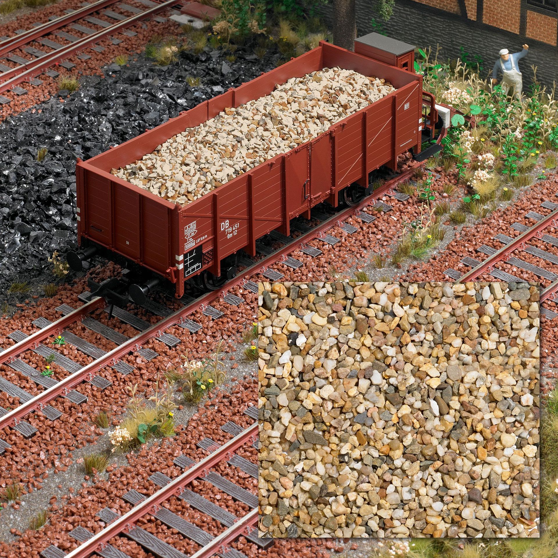 10505 Busch 10505 - Schotter grob Spur 0