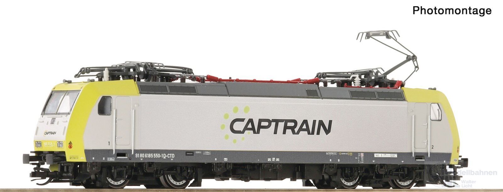 Roco 7590030 - E-Lok 185 550-1 Captrain Ep.VI TT 1:120 Sound