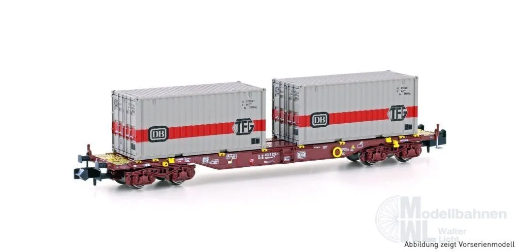 Hobbytrain 23201 - Containerwagen DB Ep.IV Sgjkkmms 699 DB/TFG N 1:160