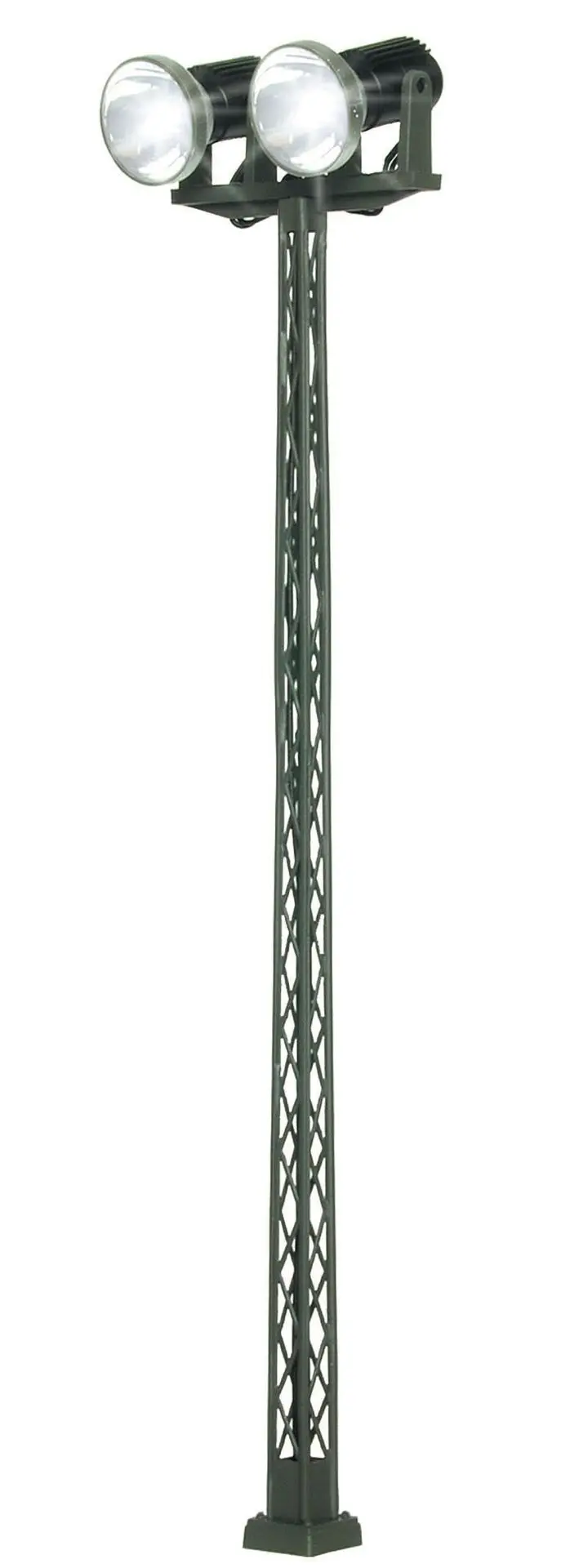 Viessmann 6332 - Flutlichtstrahler dopplet LED weiß aus Mast 135 mm H0 1:87