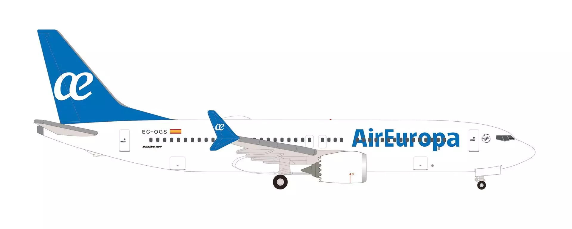 Herpa 539067 - Boeing 737 Max 8 Air Europa 1:500