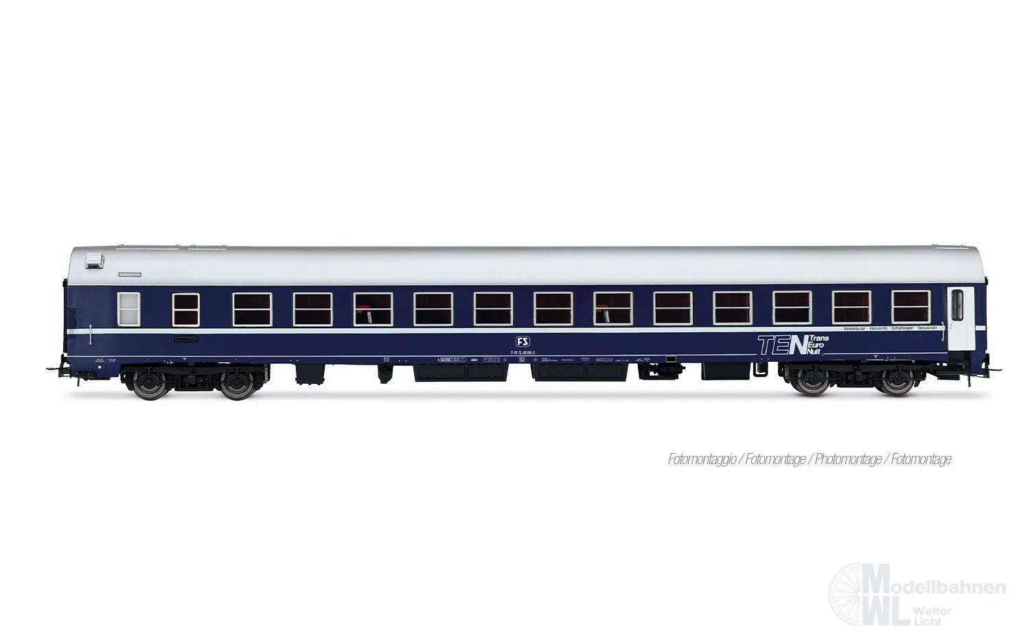Rivarossi 4410 - Personenwagen Set FS Ep.IV Rom-Wien 3.tlg. Set 1 H0/GL