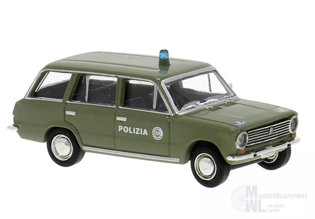 Brekina 22428 - Fiat 124 Familiare der Polizia H0 1:87
