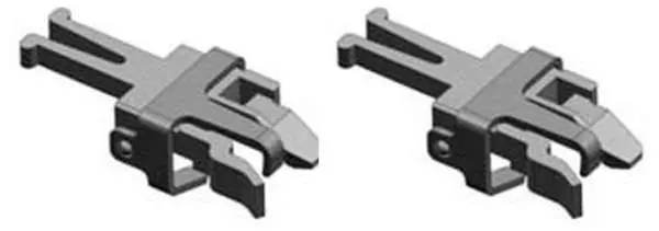 Liliput 939104 - Kurzkupplung für NEM Schacht 2 Stück H0 1:87