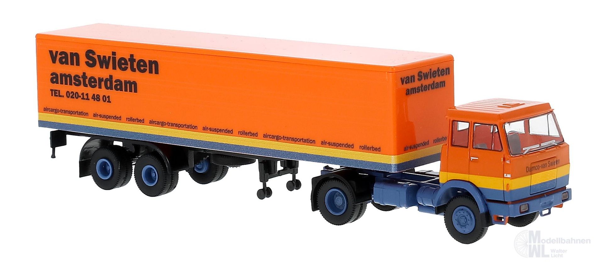 Brekina 82257 - Henschel F161 Pritsche/Plane-SZ von van Swieten H0 1:87