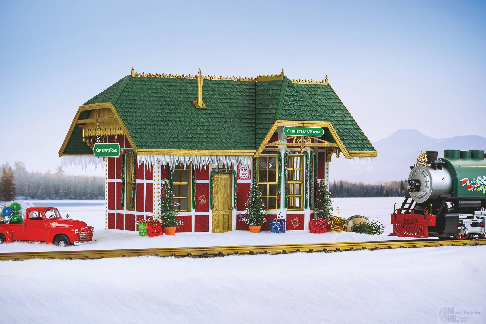 Piko 62268 - Weihnachtsstadt Bahnhof Spur G