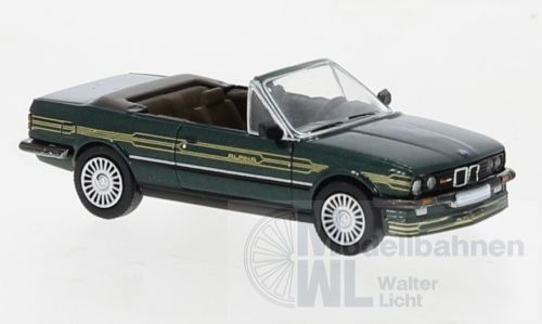 PCX-Models 870445 - BMW Alpina C2 2,7 Cabriolet metallic dunkegrün/Dekor 1986 H0 1:87