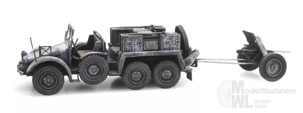 ARTITEC b.v. 387387 - WM Krupp-Protze + 3,7-cm-PaK, Winter H0 1:87