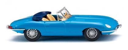 Wiking 081707 - Jaguar E-Type Roadster - blau H0 1:87