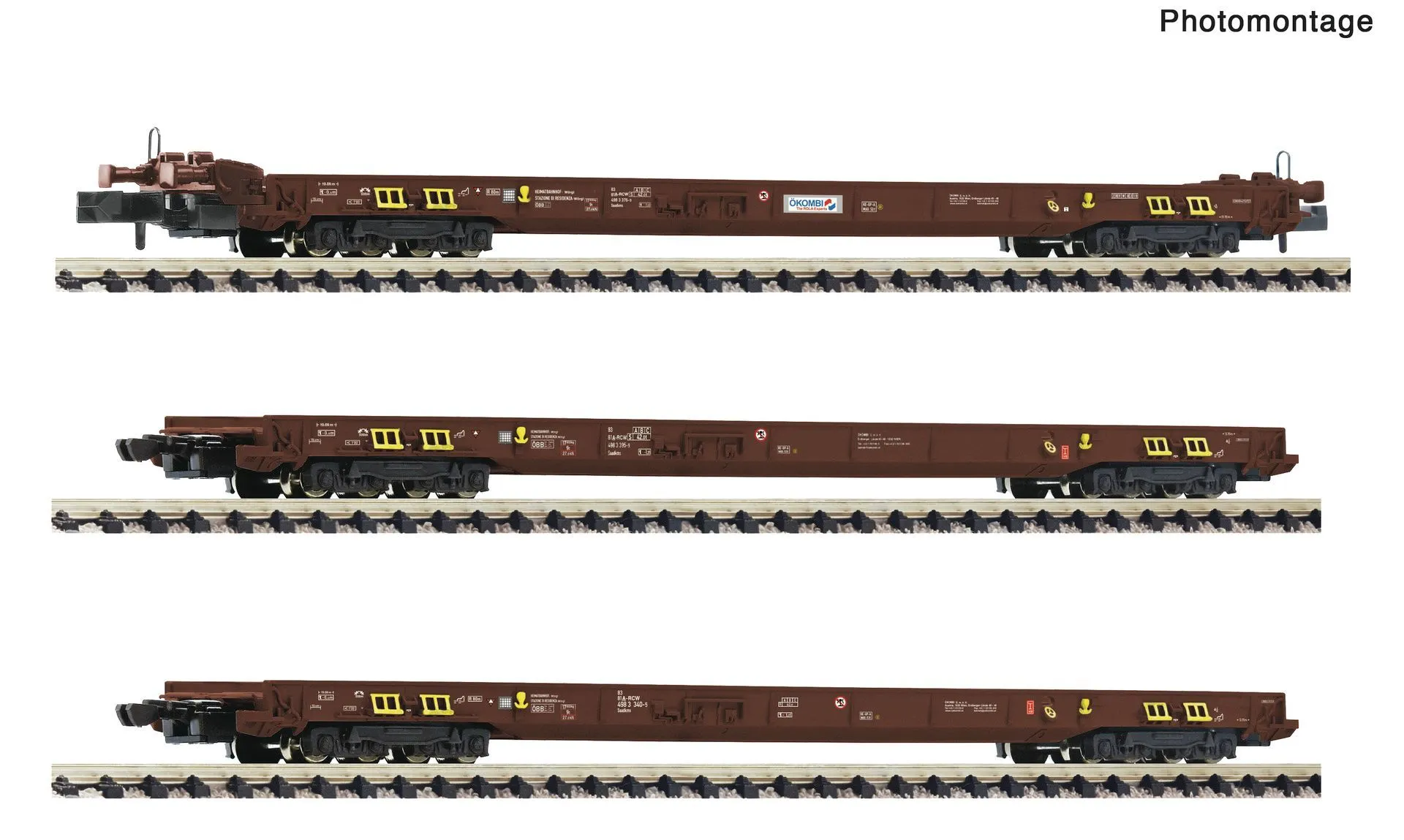 Fleischmann 6660201 - Rollende Landstraße Set ÖBB Ep.VI 3.tlg. N 1:160