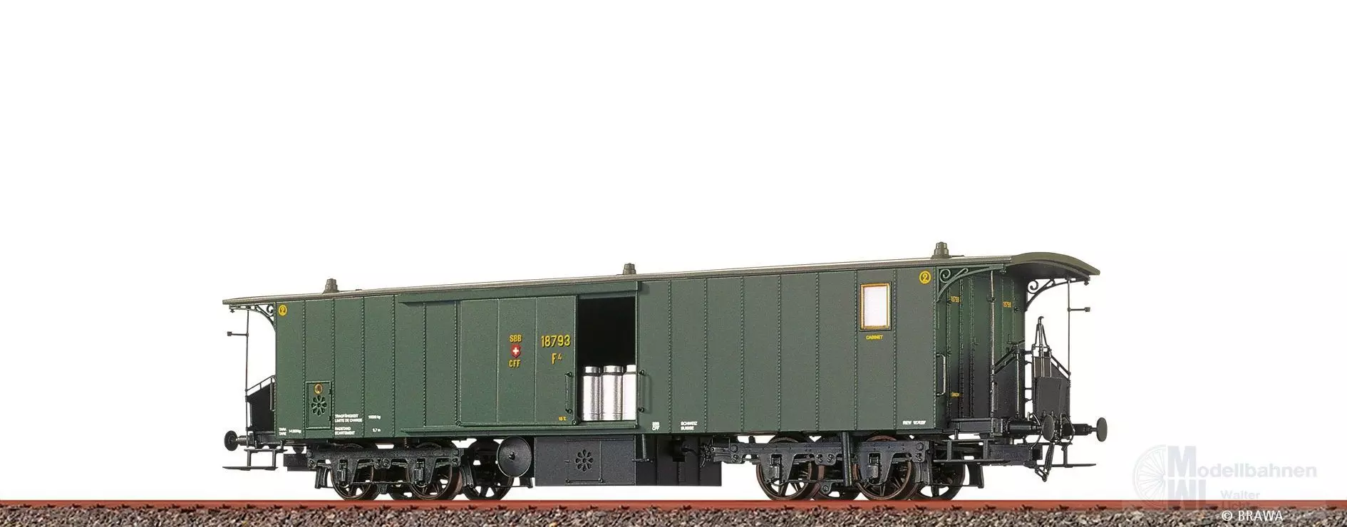 Brawa 45715 - Gepäckwagen SBB Ep.II F4 18793 H0/GL