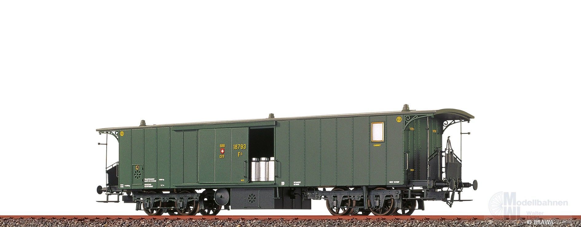 Brawa 45715 - Gepäckwagen SBB Ep.II F4 18793 H0/GL Brawa 45715 - Gepäckwagen SBB Ep.II F4 18793 H0/GL