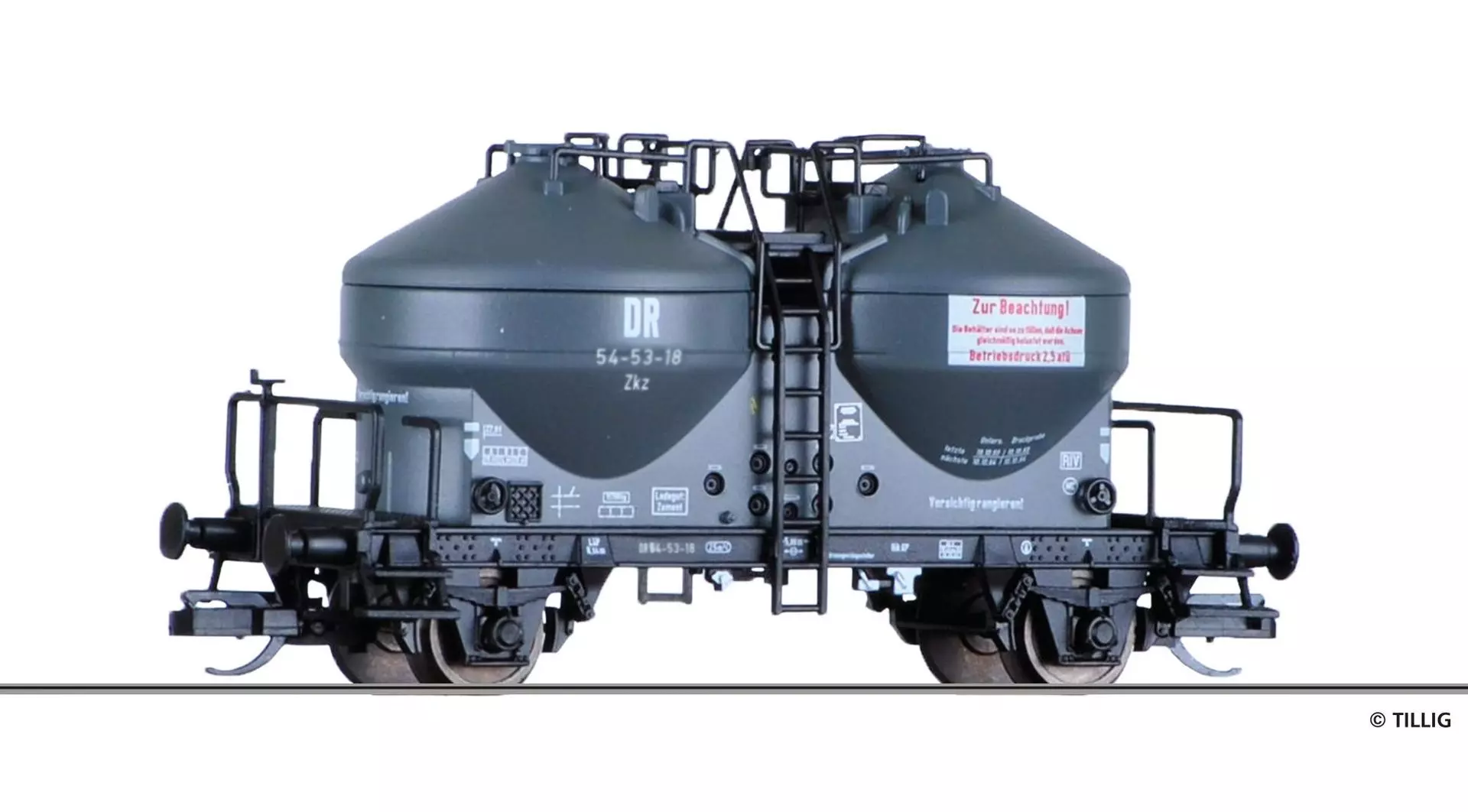 Tillig 17707 - Staubsilowagen DR Ep.III Zkz TT 1:120