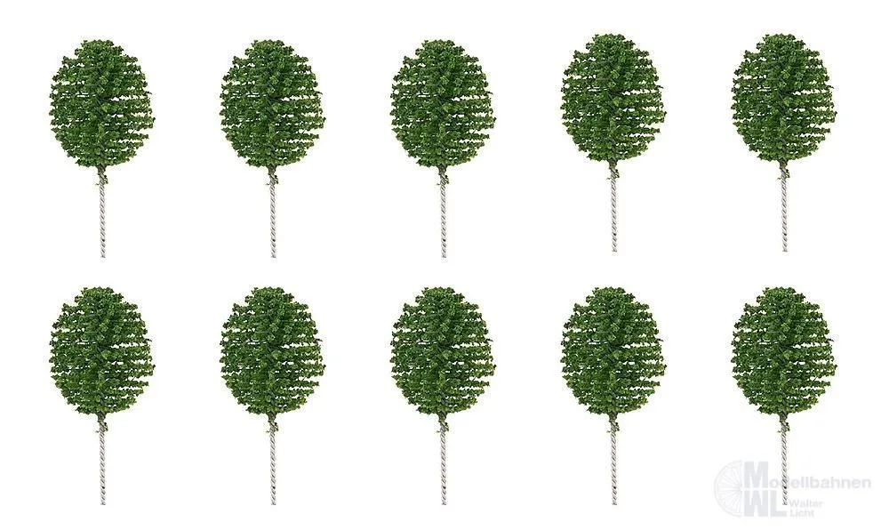 Faller 181594 - 10 Vorgartenbäume Thuja rund H0 1:87