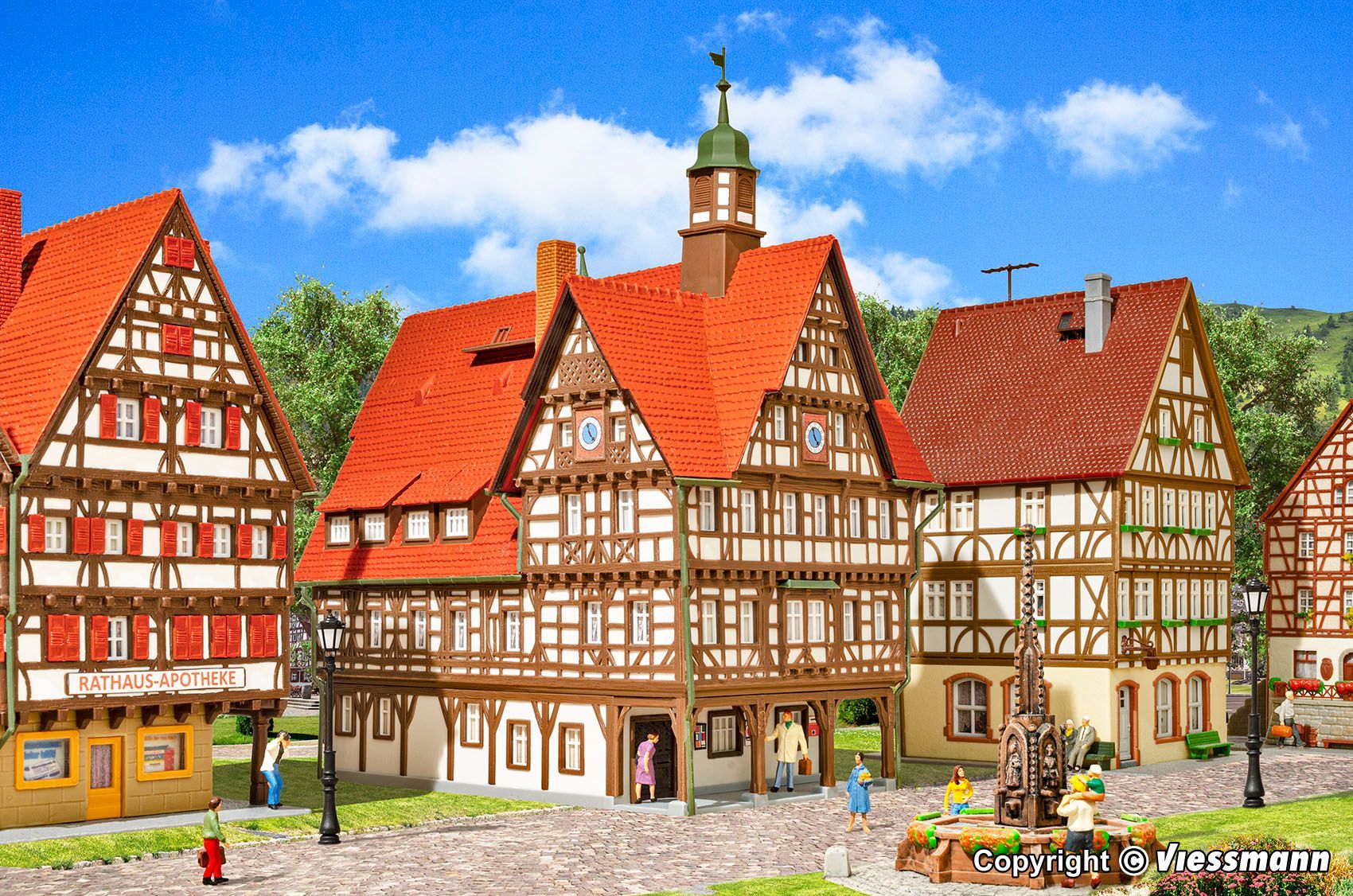 Kibri 38907 - Rathaus in Bad Urach H0 1:87