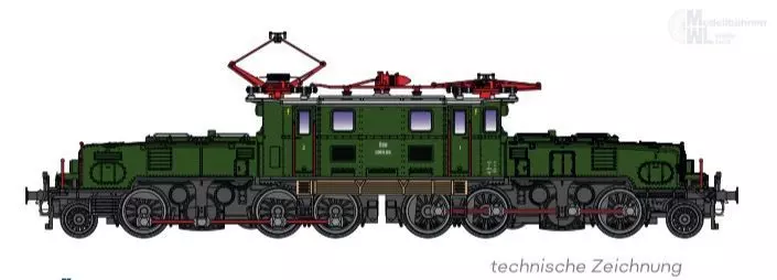 Jägerndorfer Modellbahn 60200_1 - E-Lok BR 1089 ÖBB Ep.IV grün N 1:160