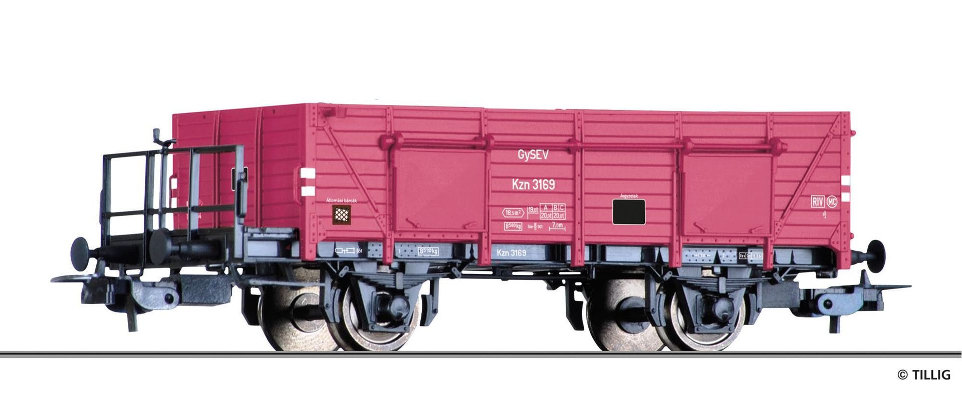 Tillig 76897 - Güterwagen offen GySEV Ep.III Kz H0/GL