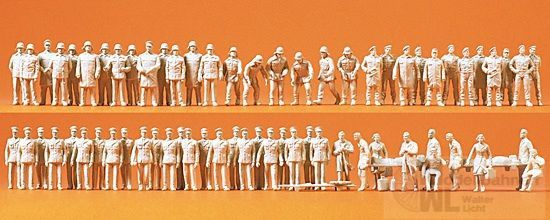 Preiser 16339 - Feuerwehr, Polizei und Rettungsdienst unbemalt H0 1:87 Preiser 16339 - Feuerwehr, Polizei und Rettungsdienst unbemalt H0 1:87
