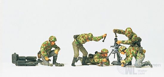 Preiser 16541 - 8 cm Granatwerfer 34 im Gefecht H0 1:87 Preiser 16541 - 8 cm Granatwerfer 34 im Gefecht H0 1:87