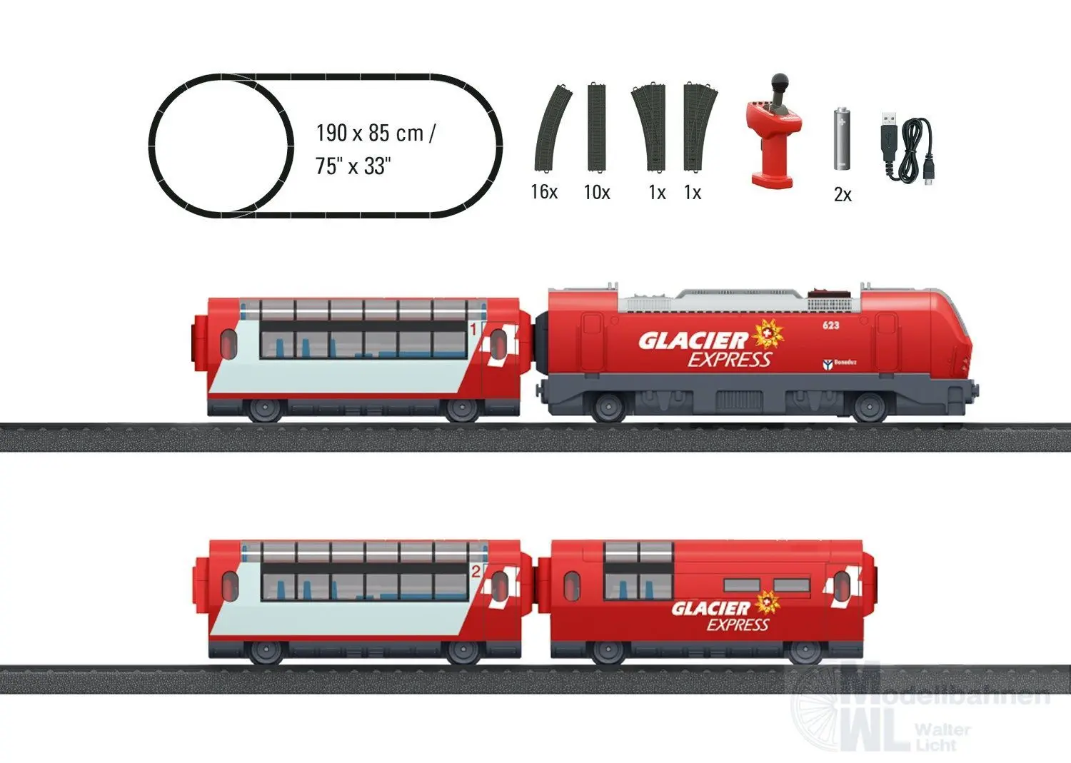 Märklin 29348 - Startpackung Glacier Express H0/MyWorld